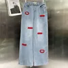 Flocking Letter Pants Jeans For Women Designer Fashion Denim Pant Street Style Straight Leg Jean Trousers