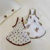 Hondenkleding Huisdier Geplooide Sling-jurk Maltese Yorkshire Teddy-kleding Kat Lente Zomer Rok Jurken voor kleine honden