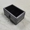 Organizzatore di scatole per orologi Portaoggetti in metallo trasparente in lega di alluminio trasparente portatile con divisorio mobile per assorbimento degli urti 240119