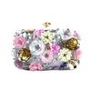 Женская сумка ручной работы с цветами из бисера Сумки для банкета и свадьбы