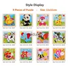 3D Puzzels 11 cm/4.33in Kinderen Houten Puzzel Games Cartoon Dier Voertuig Patroon ldren Montessori Educatief Toysvaiduryb