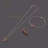 Pendant Necklaces Original Designer Cute Girls Heart Red Agate Pendant Choke Necklace Elegant Women Girls Love 18K Engrave Chain Fashion Wedding Jewelry 2024