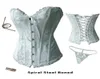 Sexy Wit Volledige Staal Uitgebeend corset lingerie gehelen Bruiloft Corset body lift shaper sexy ondergoed 89001574542