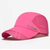 Czapki na zewnątrz suche bieganie baseball Summer siatka 8 kolorów Gorras Cap Visor Mens Hat