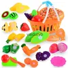 Kitchens Play Food 8-24 PCS ldren House Chechele Simulation Kitchen Toys Cutting Fruit Vegetable Role PlaySet For Kids Educational Toyvaiduryb