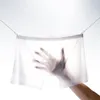 Underpants Ice Silk Transparent Panties Boxer Shorts 3D Die Traceless One-Piece Ultra Thin Summer Men's Underwear