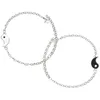 Bracelets de charme 1 paire chaîne de poignet Yin Yang couples amis trucs assortis