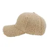 Ball Caps Faux Lamb Wool Baseball Cap For Men Women Teddy Fleece Sports Hats Warm Relaxed Vacation