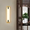 Wandlamp Slaapkamer Nachtkastje Chinese Stijl Woonkamer Televisie Achtergrond Eenvoudige Koperen Gang Gangpad Licht