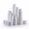 wholesale 30ml 50ml 80ml 100ml 120ml 150ml Airless Bottle Bayonet Pump White Vacuum Container Empty Cosmetic Packaging Plastic Tube ZZ