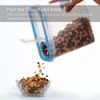 Bottiglie di stoccaggio Contenitore per cereali Contenitore per alimenti a prova di umidità a prova di insetti Secchio per riso Contenitore per alimenti Sigillato trasparente