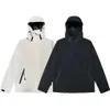 2023 Kurtki dla mężczyzn Spring and Fall Men's Casual Jacket z kurtką wiatrówką 3M odblaskowy łatek czarny biały pary wodoodporne Outto 437