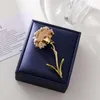 Brooches Charming Purple Painted Oil Enamel Carnation Flower Brooch Feminine Gift Pins Simple Coat Jacket Accessories