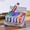 Läppglans 1/6 st cola frukt söt söt fuktighetskräm läppbalsam läppstift långvarig multicolor läppglans magiska färgbyte läppstift