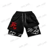 Shorts voor heren Japanse anime printshorts Y2K basketbalshorts Harajuku hiphop 2 in 1 gymshorts Nieuwe gotische strandshorts Hot T240124