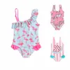 Baby Girls Swimwear One-osobowe dzieci Designer Swimsuits Toddler Children Bikinis Cartoon Drukowane garnitury kąpiel