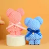 Towel Face Gift Bear Valentine's Day With Coral Velvet Bag Comfortable Wedding Solid Color Cute