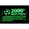 Altra illuminazione per interni 2000 Segni Soprt Strisce luminose a led Insegna luminosa Baseball Hockey Calcio Pallacanestro Casco Club 3D Drop Wholesale Dhp1A