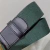 Mode Qualität grün blau Web mit schwarzem Leder Frauen Gürtel mit Box Mode Männer klassische Gold Silber Schnalle Gürtel Männer designe235S