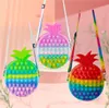 NEW Toys Silicone Pineapple bag Push Bubble Anti stress purse Storage Bag per Shoulder brinquedos3581672