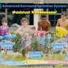 Slip and Slide uppblåsbara vatten glider gräsmatta leksak 480160 cm tung sommar med sprinkler för barn vuxna 240123