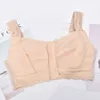 Costume Accessories 1755 Front Buckle Zipper Bra New Large Size Lace Full Cup Sleep Cotton Coaster No Steel Ring Gathered Underwear Female