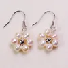 Dangle Earrings Silver Plated Freshwater 4-5MM Pearl Drop Real Natural For Charm Women 10 Pairs/lot