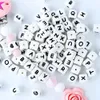100/150/300/1000pcs 12mm Baby Silicone Letter Beads Teether Personlig PACIFIER CLIP CLICK Kedja matklass Toeting Toy Baby Pärlor 240123