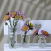 2PCS Vases 60%HOTDoll House Vase Simulation Scenery Accessories Glass Vase Room Decoration Micro Landscape Living Room Decoration