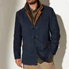 Vintage polaire veste vêtements hommes automne hiver veste mince manteau mâle coupe-vent mode kaki marron veste Streetwear 240124