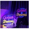 Led Neon Sign Custom Signs Light Shop Pub Store Garm Home Wedding Birthday Party Wall Decor Lamp Drop Delivery Lights Lighting Holida Dhibn