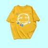 Дизайнерская роскошная мужская футболка BeaserS Classic Happy face с коротким рукавом, лето 2021, новый модный бренд, свободная хлопковая футболка, студенты подходят ко всему