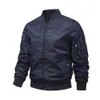 Herenjassen Militaire jassen voor heren Monochromatisch bomberjack Bovenkleding Pilotenhonkbaljassen Outdoorkleding Lente en herfst J240125