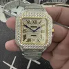 AP Watch Diamond Moissanite Out Out Can Test Motre Be Luxe 904L Steel Relojes zegarki Sapphire Glass Haterproof and Stuphproof CZ MECHANICAL Ruch