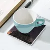 Tischsets Astro Clarity Keramikuntersetzer (quadratisch) Getränkeset Niedliche Küchenutensilien für Kaffeetassen Original