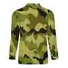 Herren-Poloshirts, Camouflage-Poloshirt, täglicher grüner und schwarzer Aufdruck, Reißverschluss, lässig, langärmeliger Kragen, neuartiges Design, übergroße T-Shirts