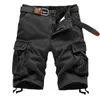 Men's Shorts 2024 Summer Men's Baggy Multi Pocket Military Cargo Shorts Male Cotton Khaki Mens Tactical Shorts Short Pants 29-44 No Belt J240124