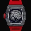 Relógios Swiss Top Relógios de Pulso Dubais Novo Taxfree RM35 Sports Car Motor Oco Perspectiva Movimento Automático Relógio Mecânico 2024