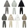 Designer Nouveau Survêtement ESS Marque Imprimé Sportswear Hommes 6 Couleurs Chaud Deux Pièces Ensemble Lâche Sweat À Capuche Pantalons Ensembles À Capuche 281