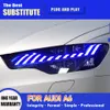 Pour Audi A6 phare LED 12-15 mise à niveau A7 Streamer clignotant feux de route Angle oeil projecteur lentille lampe frontale assemblage feux de jour