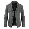 Pulls pour hommes Crochet tricoté Cardigan Pull Mode Col V Lâche Épaissi Jumper Veste Porter Casual Business Laple