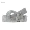 Ceintures Bling pour strass femmes luxe Punk ceinture Western Cowboy filles