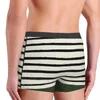 Underpants Forest Green Stripes Breathbale Panties Male Underwear Print Shorts Boxer Briefs