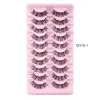 300 par DIY Segmenterade falska ögonfransar DD Curl Cluster Lash Extensions Soft Fluffy Light Natural Cruelty Free Faux 3D Mink Lashes Makeup