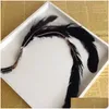 Hårklämmor Barrettes Vintage Feather Hair Clips Indian BB Clip Women Fashion Jewelry Barrettes Mix 3 Färger Partihandel Drop Delivery DH7ZA