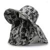 Berretti Berretto da pesca regolabile Tesa larga Uomo Cappello traspirante da esterno Maglia Protezione solare Parasole Camouflage Viaggio Uomo Mantella da trekking