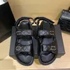 Designer sandals slipper Man Women Sandals High Quality sliders Crystal Calf leather Casual shoes quilted Platform Summer Comfortable Beach Casual 35-40