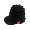 Berets unisex kompatybilny z Bluetooth 5.0 czapka czapki stały kolorowy dzianina zima na zewnątrz Ridding Słuchawki Streetwear Streetwear