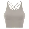 Haut de sport sexy de type Y, version allongée, rembourré, soutien-gorge d'entraînement de gymnastique, Lu-127 pour femmes, tissu à sensation nue, soutien-gorge de Sport uni, Yoga, Fitness, culture T 28