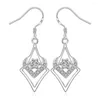 Backs Earrings 925 Sterling Silver For Elegant Women Jewelry All-match Crystal Mother's Day Gifts